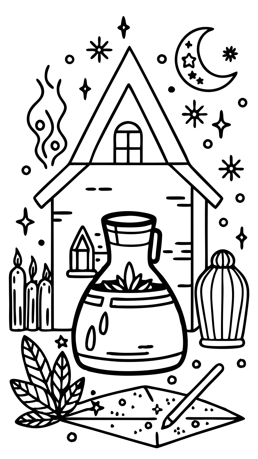 witchcraft coloring pages